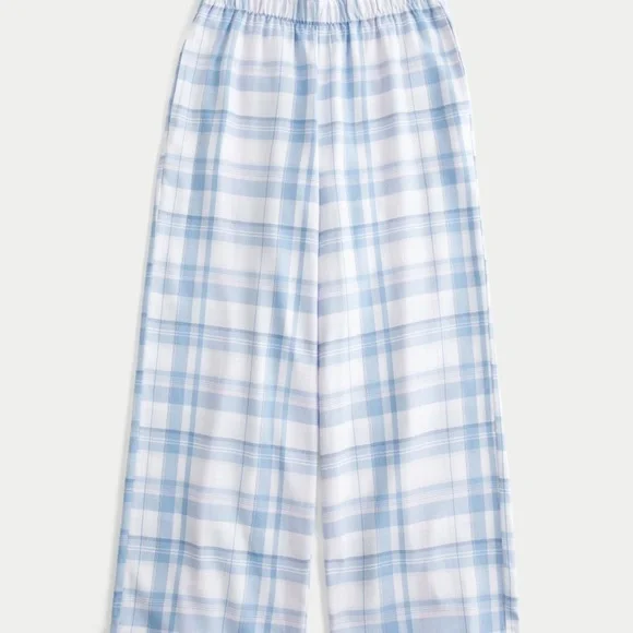 Hollister Light Blue Flannel Pajama Pants - Picture 1 of 2